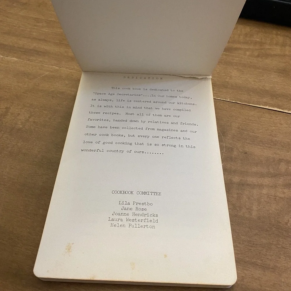The Secretaries Cook Book HAESA Houston Texas 1965-1966 Vintage Cookbook